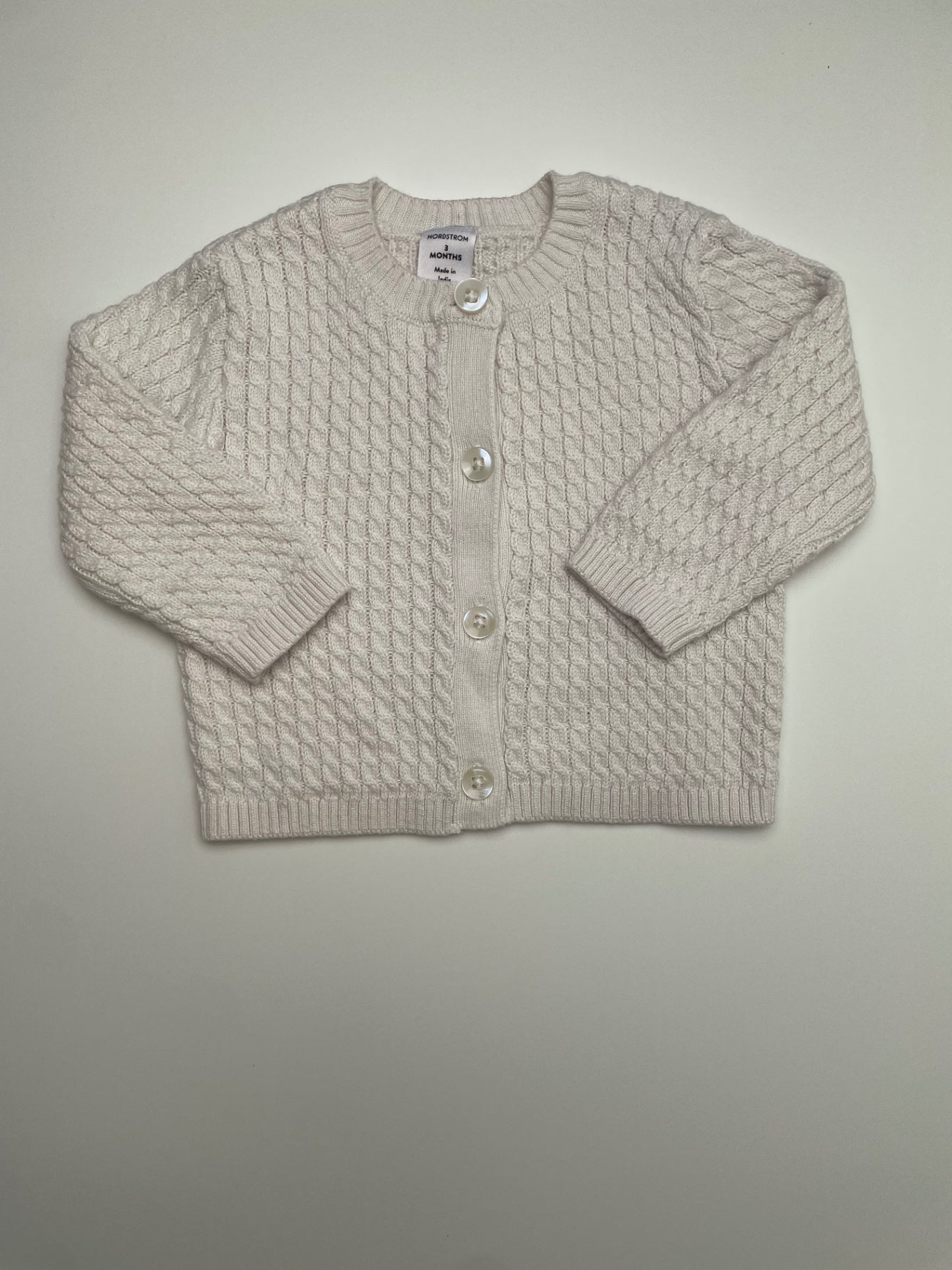 Nordstrom Sweater - White Cardigan | size 3 Months