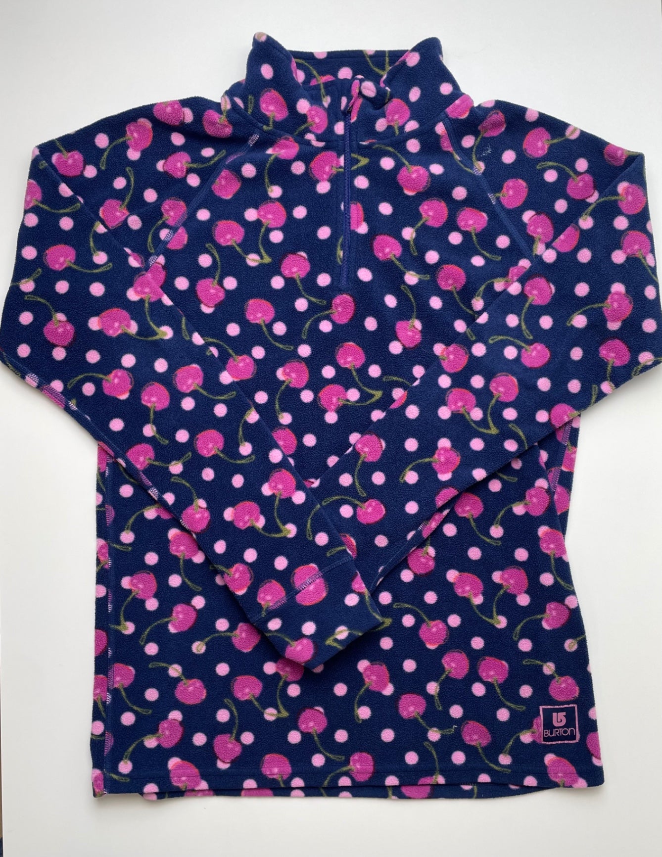 Burton Sweatshirt - Purple Cherry Fleece 1/4 Zip | size 12