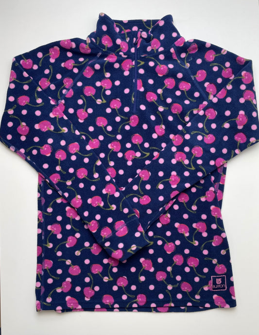 Burton Sweatshirt - Purple Cherry Fleece 1/4 Zip | size 12