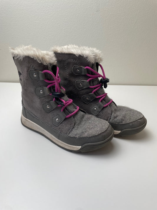 Sorel Shoes - Gray Suede/Wool Snow Boots | size Shoe 2