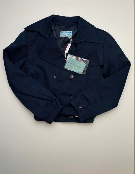 Miss Blumarine Jacket - Navy Blue Double Breasted Made in Italy | size 6