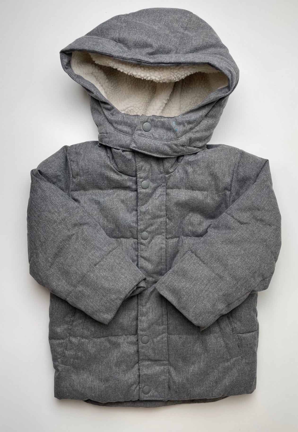Baby Gap Snow Pants & Suits - Gray Fleece Lined Bib + Coat Cold Control | size 4T