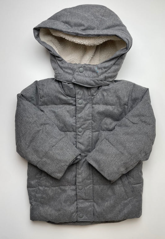 Baby Gap Snow Pants & Suits - Gray Fleece Lined Bib + Coat Cold Control | size 4T