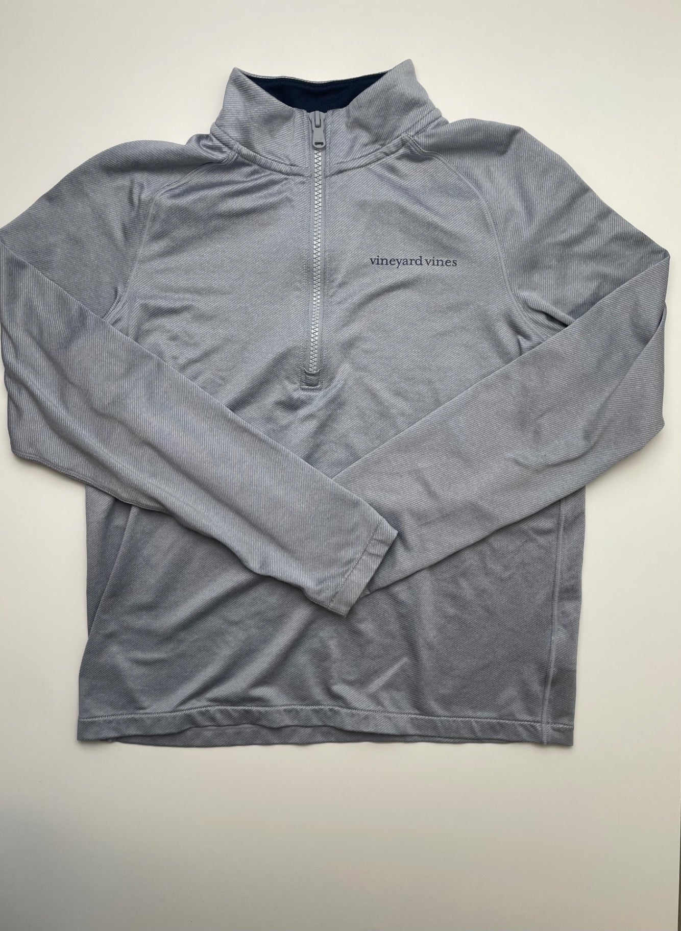 Vineyard Vines Sweatshirt - Blue Performance 1/4 Zip | size 12/14