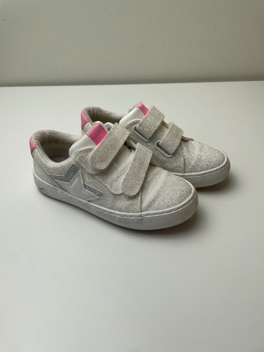 Cat & Jack Shoes - White Glitter Velcro Sneaker | size Shoe 10
