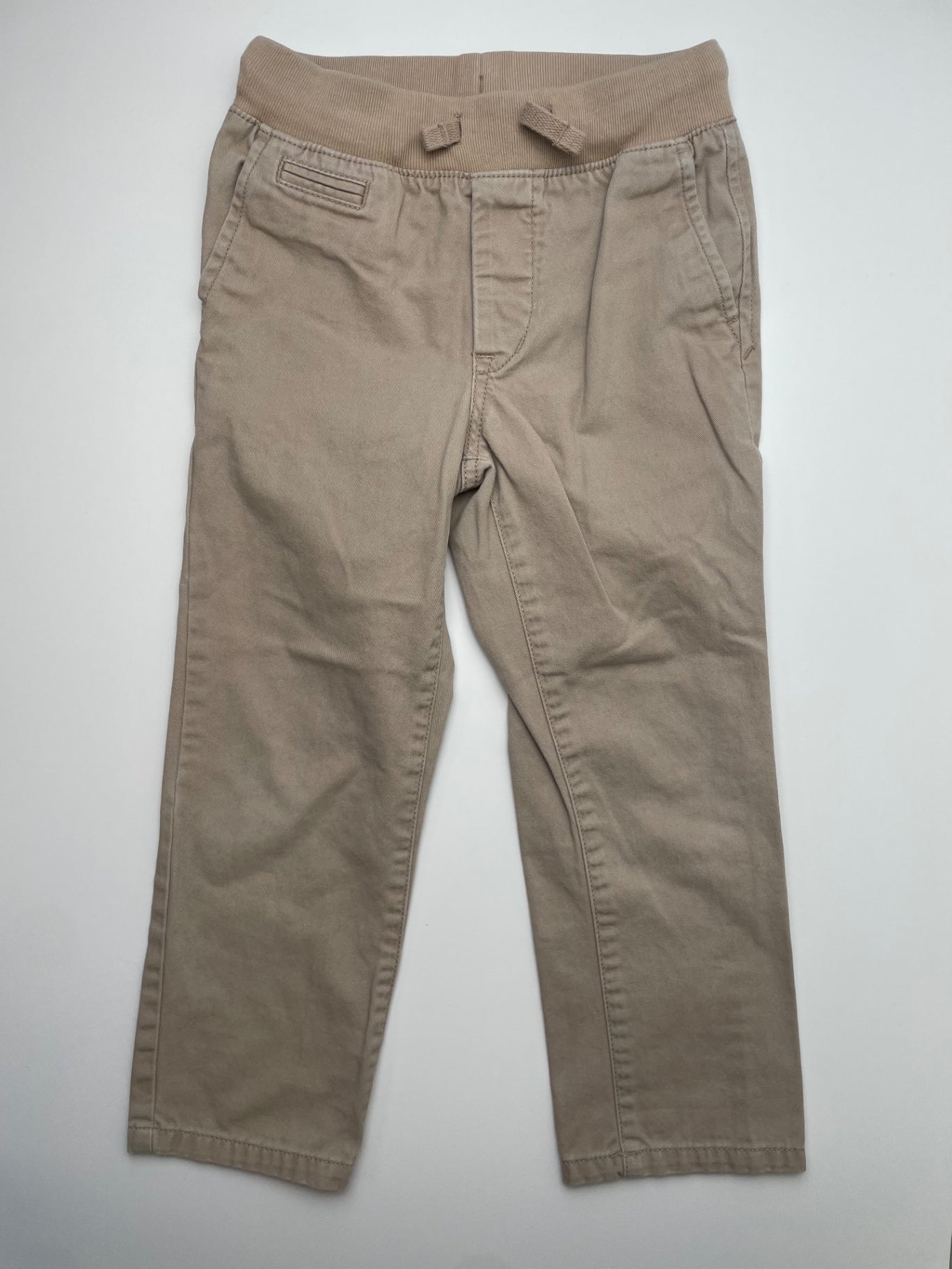 Baby Gap Pants - Tan Knit Waistband Khaki | size 5T