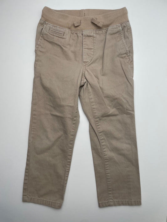 Baby Gap Pants - Tan Knit Waistband Khaki | size 5T
