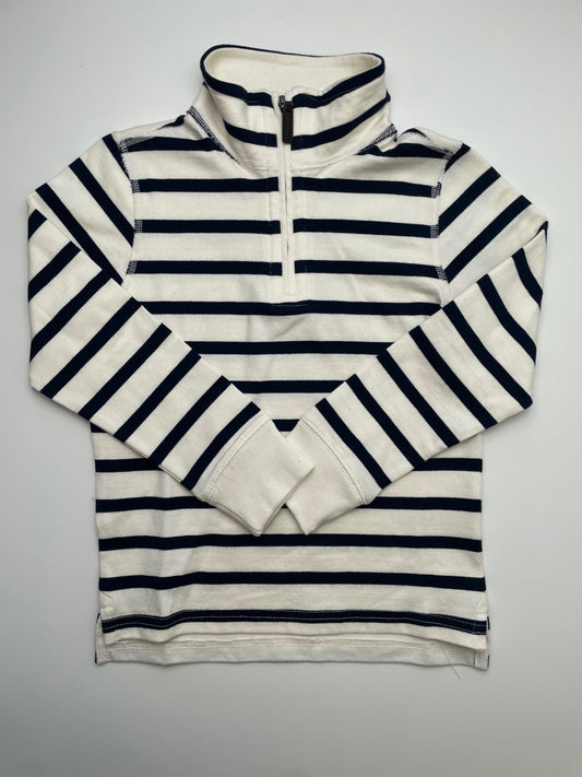 Crewcuts Sweatshirt - Navy Blue Striped 1/4 Zip | size 4T