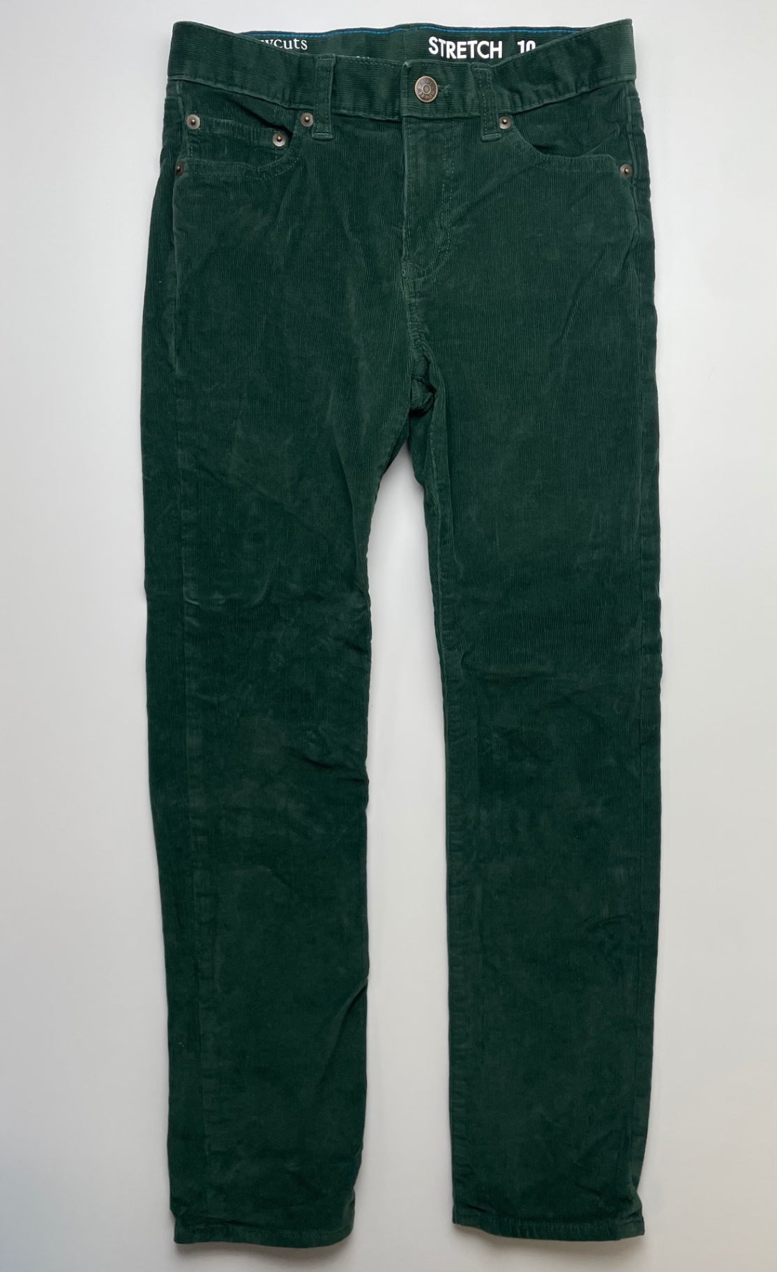 Crewcuts Pants - Green Stretch Corduroy | size 10