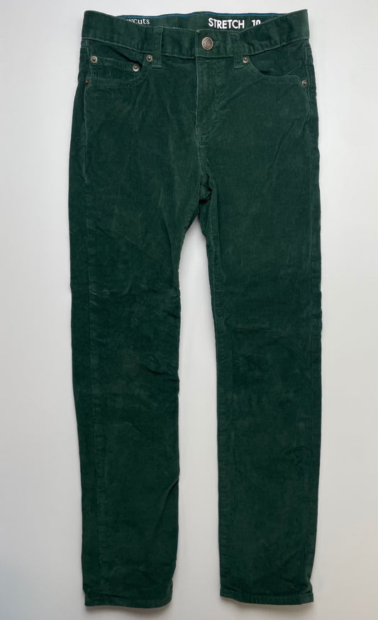 Crewcuts Pants - Green Stretch Corduroy | size 10