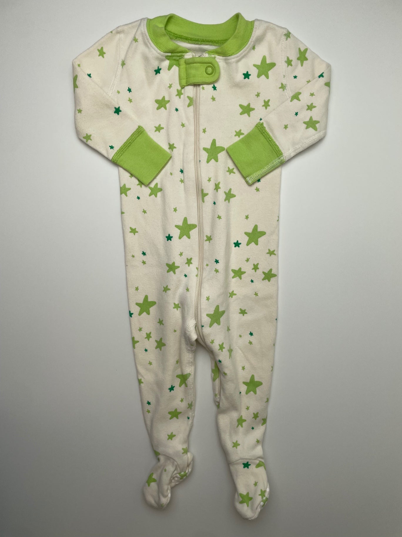 Moon and Back by Hanna Andersson Onesie - Cream Stars | size 3 - 6 Months