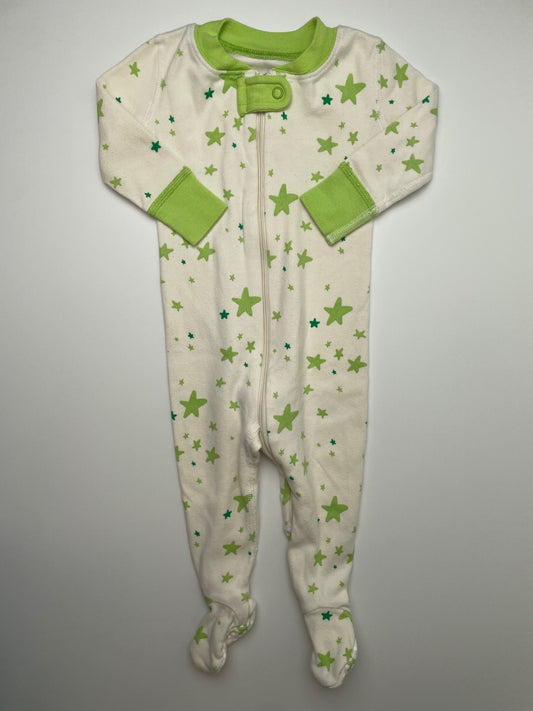 Moon and Back by Hanna Andersson Onesie - Cream Stars | size 3 - 6 Months