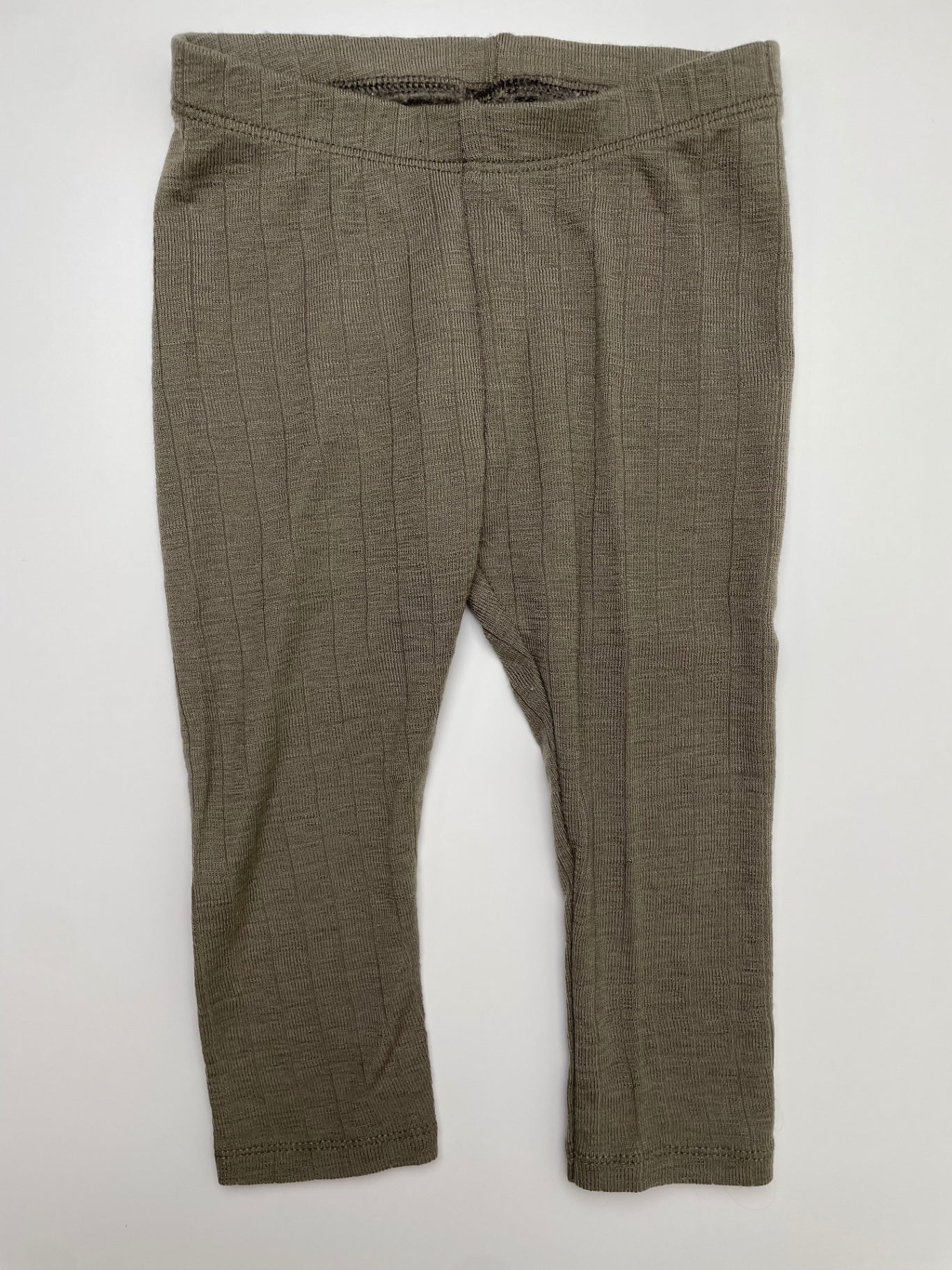 Soft Gallery Leggings - Green Ribbed | size 9 Months