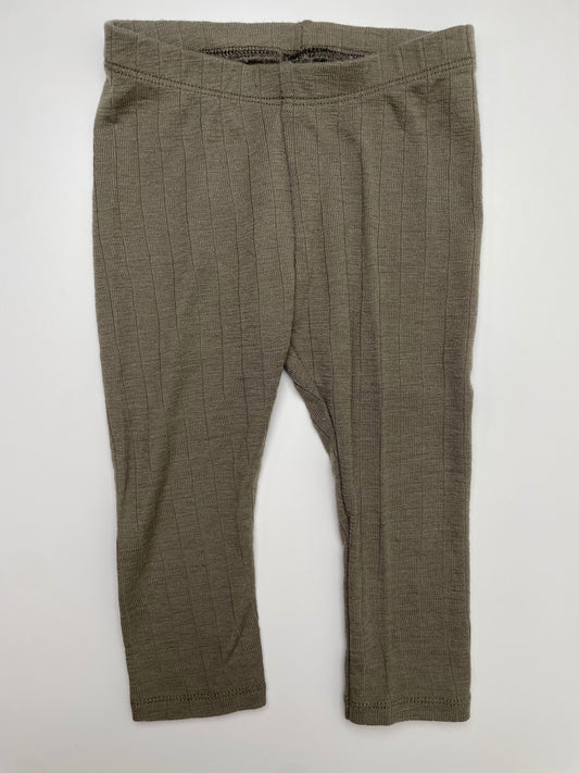 Soft Gallery Leggings - Green Ribbed | size 9 Months