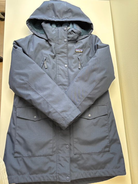 Patagonia Coat/Jacket - Navy Parka with Removable Puffer Liner | size XL