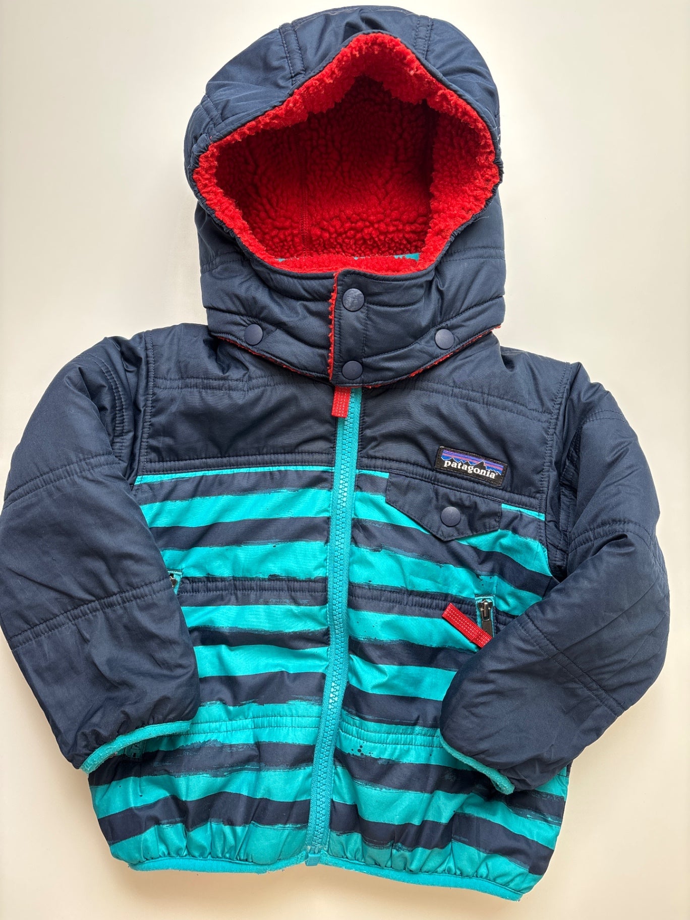 Patagonia Coat/Jacket - Blue Reversible Tribbles Hoody | size 2T