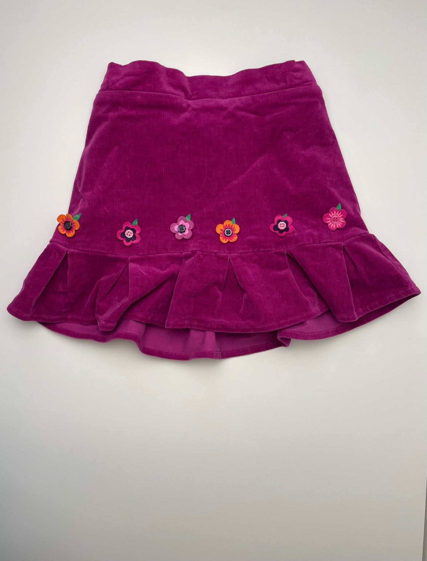 Gymboree Skirt - Purple Corduroy Flower Deatil | size 6