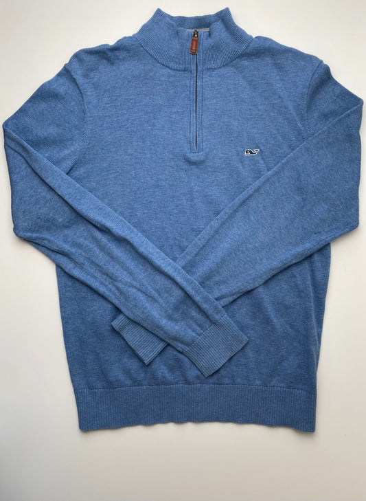 Vineyard Vines Sweatshirt - Blue 1/4 Zip (Adult Size XS) | size 14
