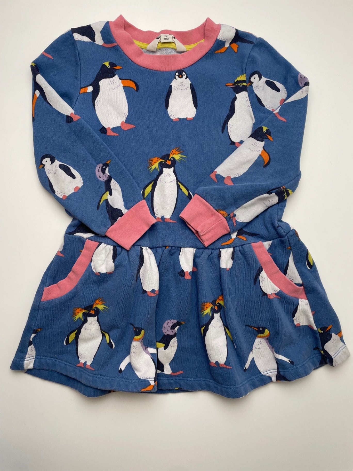 Mini Boden Dress - Blue Penguins | size 5T/6
