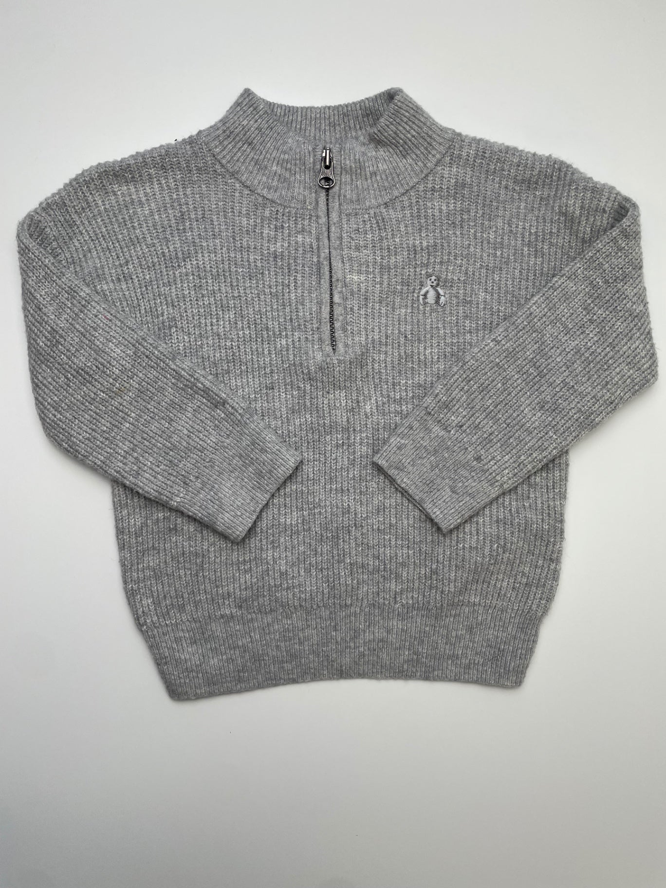 Baby Gap Sweater - Gray Knit 1/4 Zip | size 12 - 18 Months