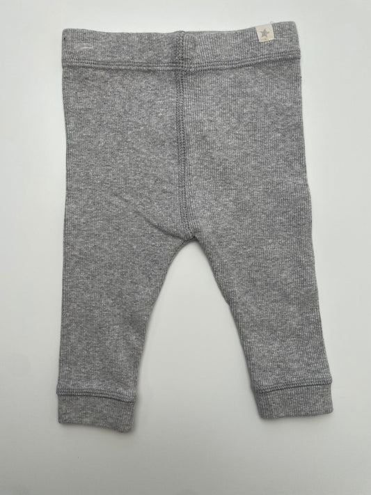 Zara Leggings - Gray Ribbed | size 3 - 6 Months