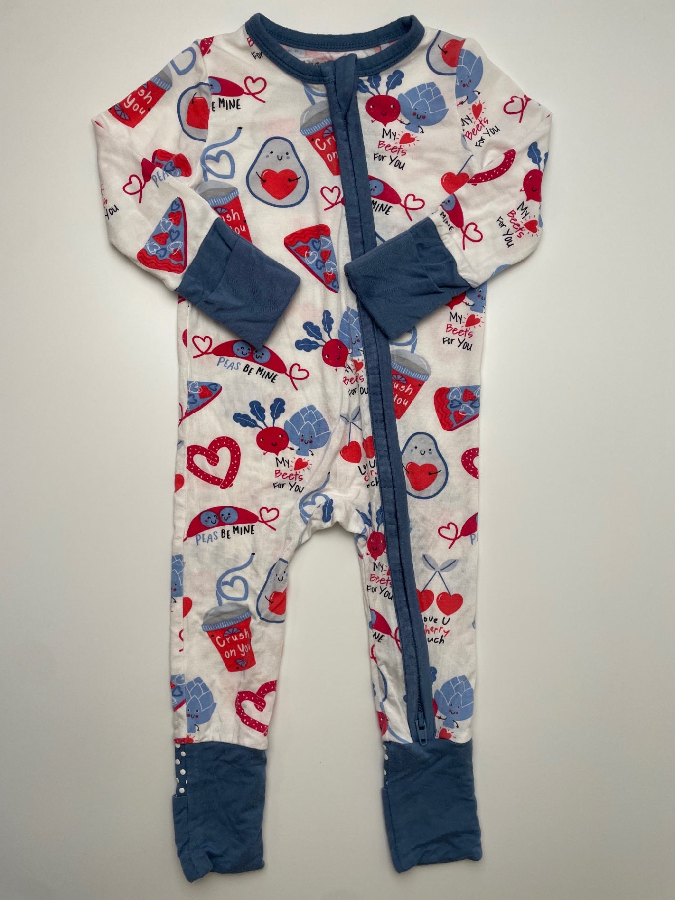 Angel Dear Onesie - White Food Valentines | size 0 - 3 Months