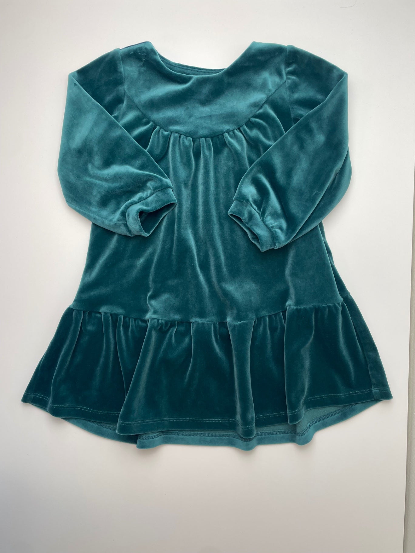 Tea Dress - Green Velvet | size 4T