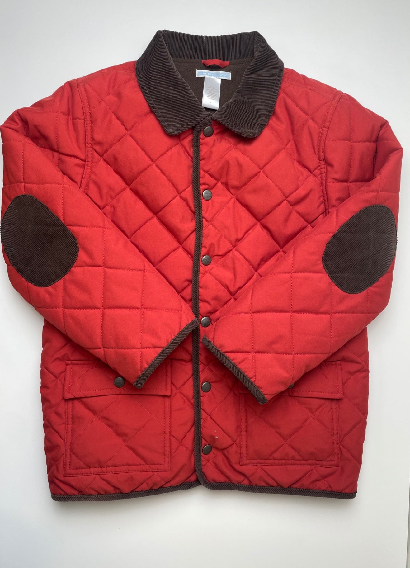 Janie and Jack Coat/Jacket - Orange Quilted Barn Jacket | size 8