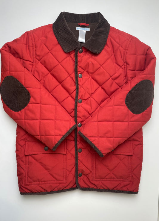 Janie and Jack Coat/Jacket - Orange Quilted Barn Jacket | size 8