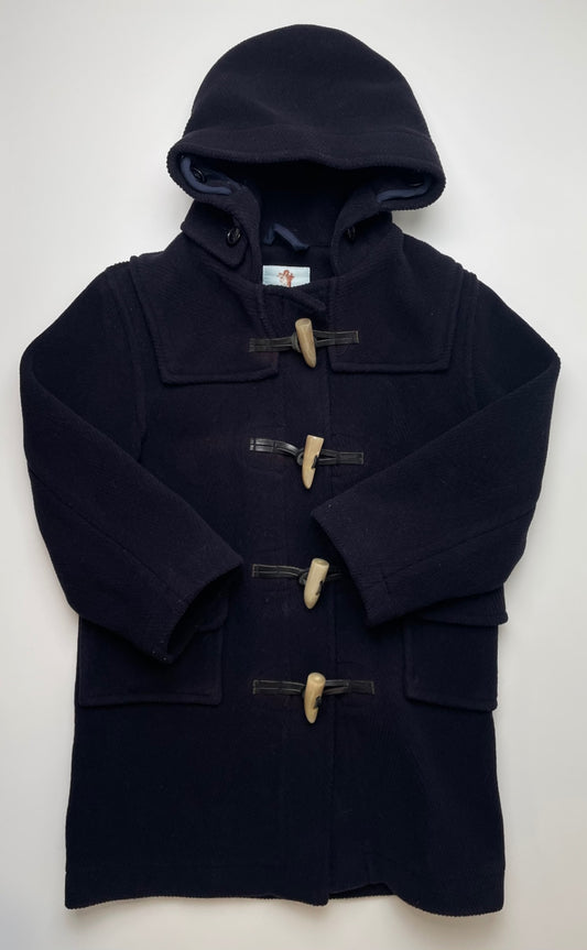 Papo d'Anjo Coat - Navy Blue Wool Blend Toggle Buttons Made in Portugal | size 6