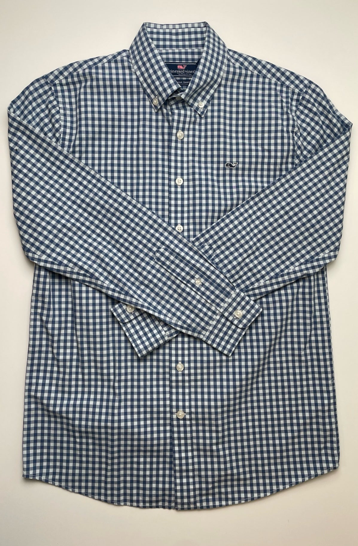 Vineyard Vines Shirt - Blue Gingham Button Down | size 16