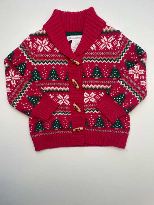 Tommy Bahama Sweater - Red Shawl Collar Cardigan | size 18 Months