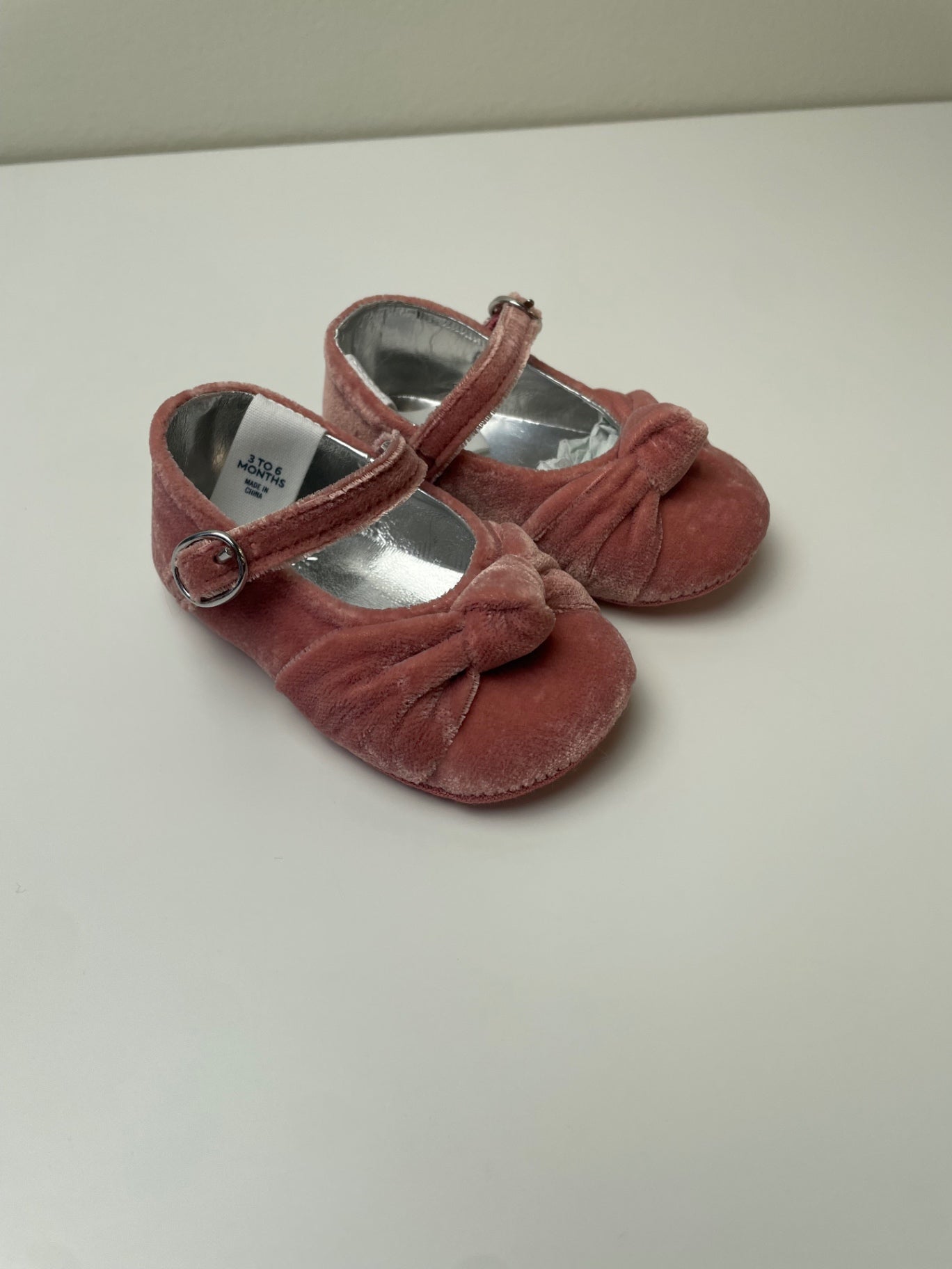 Janie and Jack Shoes - Pink Velvet Mary Jane | size 3 - 6 Months