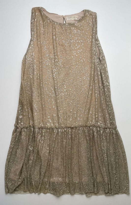 Zara Dress - Gold Glitter Animal Print | size 11/12