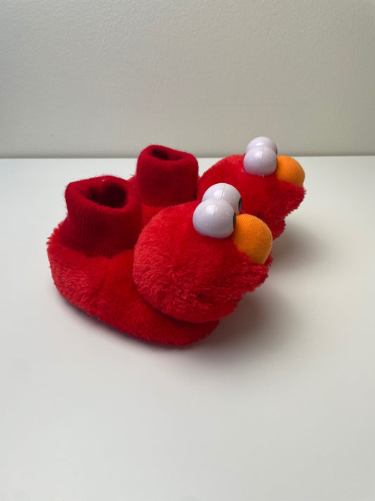 Sesame Street Shoes - Red Elmo Slippers | size Shoe 3/4