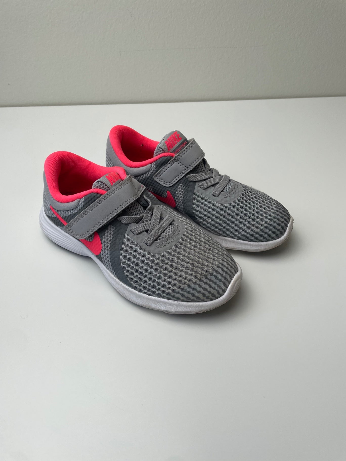 Nike Shoes - Gray Revolution 4 PSV Velcro Sneaker | size Shoe 11
