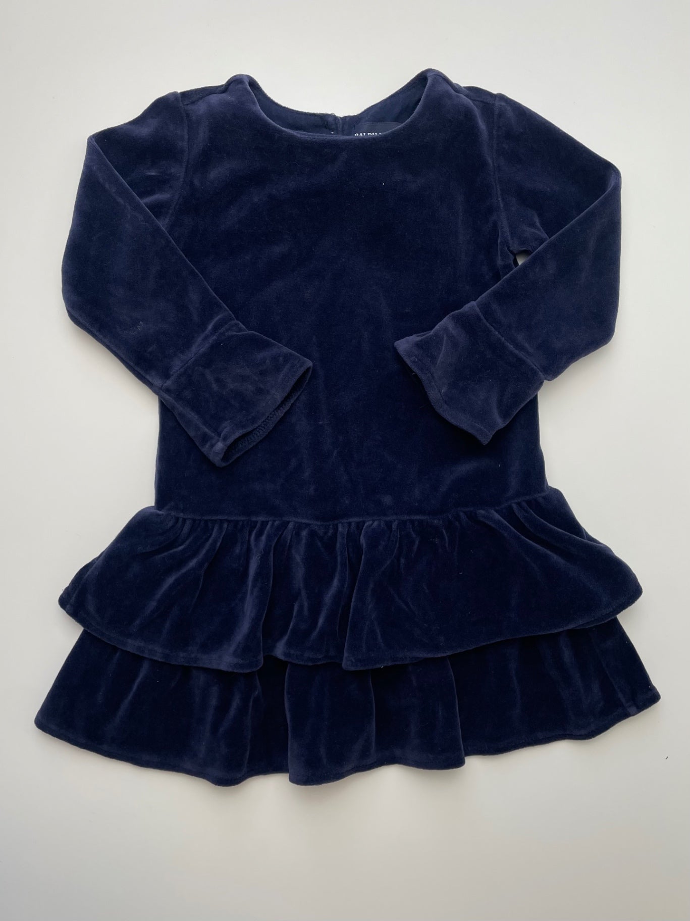 Ralph Lauren Dress - Navy Blue Velvet Long Sleeve | size 2T