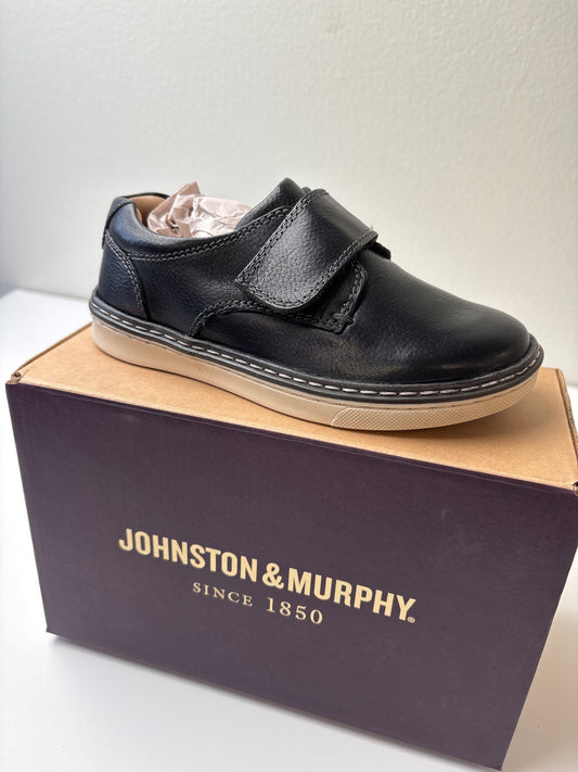 Johnston & Murphy Shoes - Black Mcguffey Leather Slip-On Sneaker | size Shoe 7