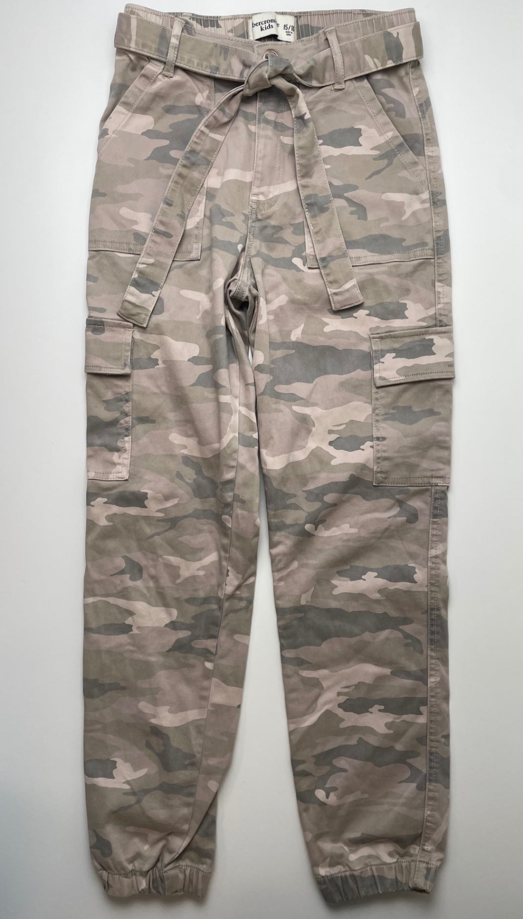 Abercrombie Kids Pants - Green Camouflage Cinched Ankle | size 15/16