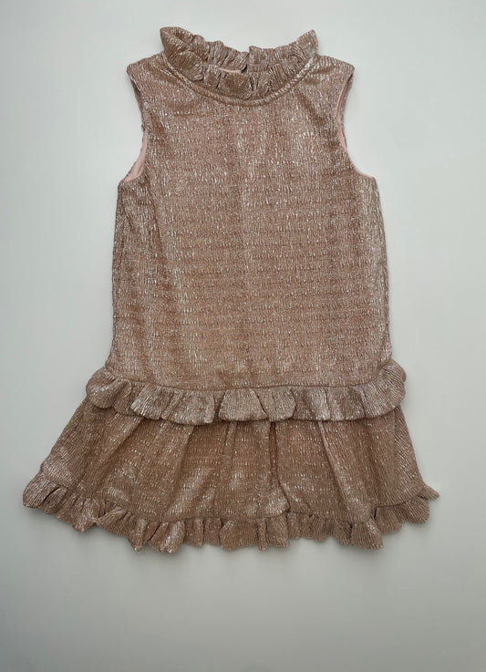 Kate Spade Dress - Gold Metallic Ruffles | size 2T