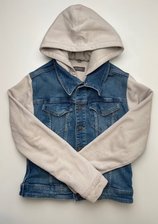 DL 1961 Jacket - Blue Denim + Hood | size 8