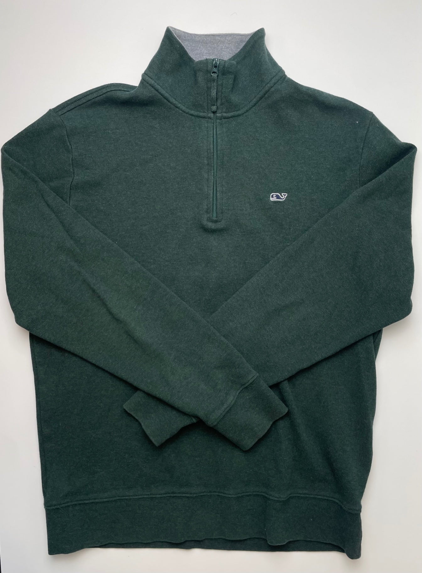 Vineyard Vines Sweatshirt - Green 100% Pima Cotton (Adult Size S) | size 14/16