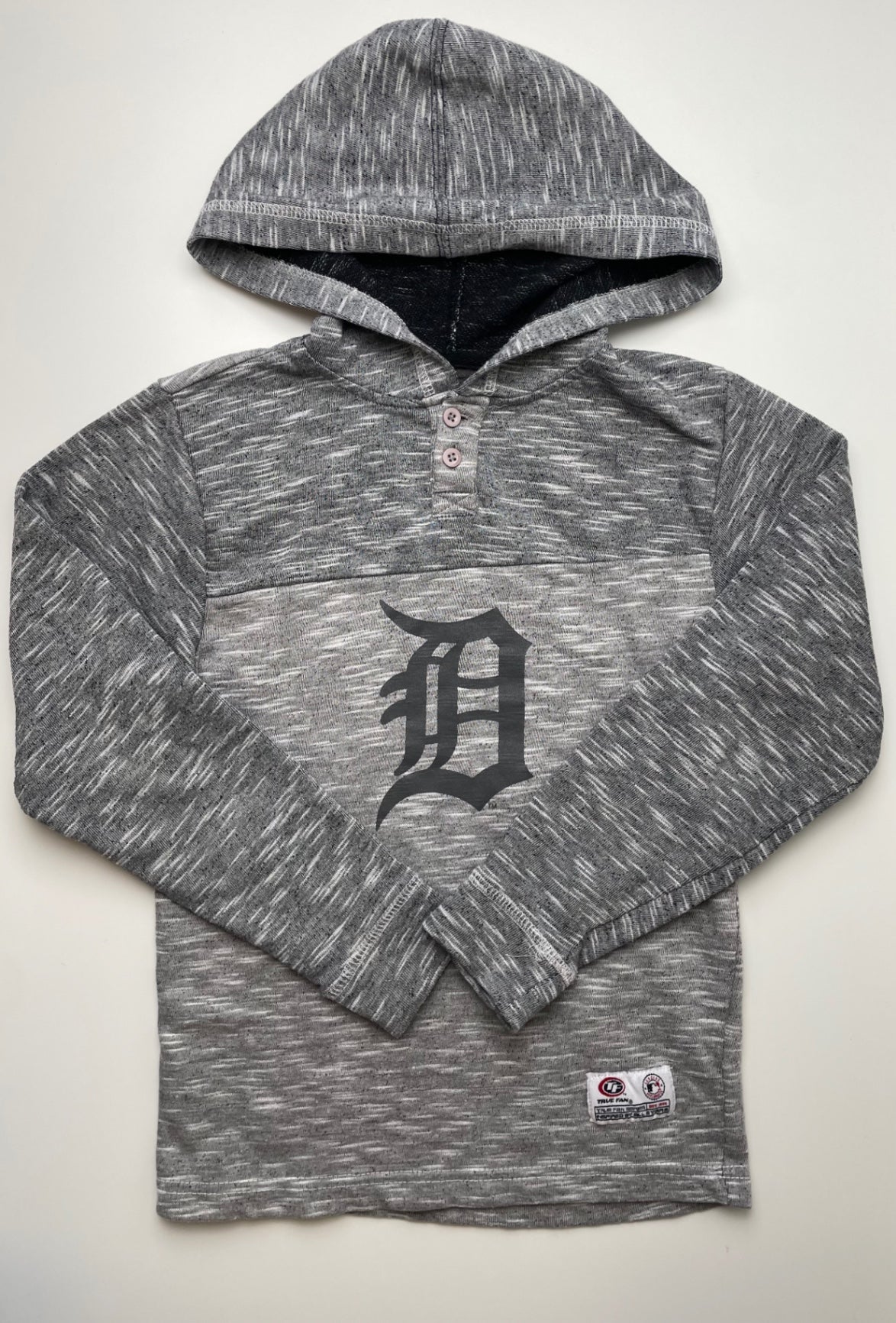 MLB Genuine Merchandise Sweatshirt - Gray Detroit Tigers Hoodie | size 8