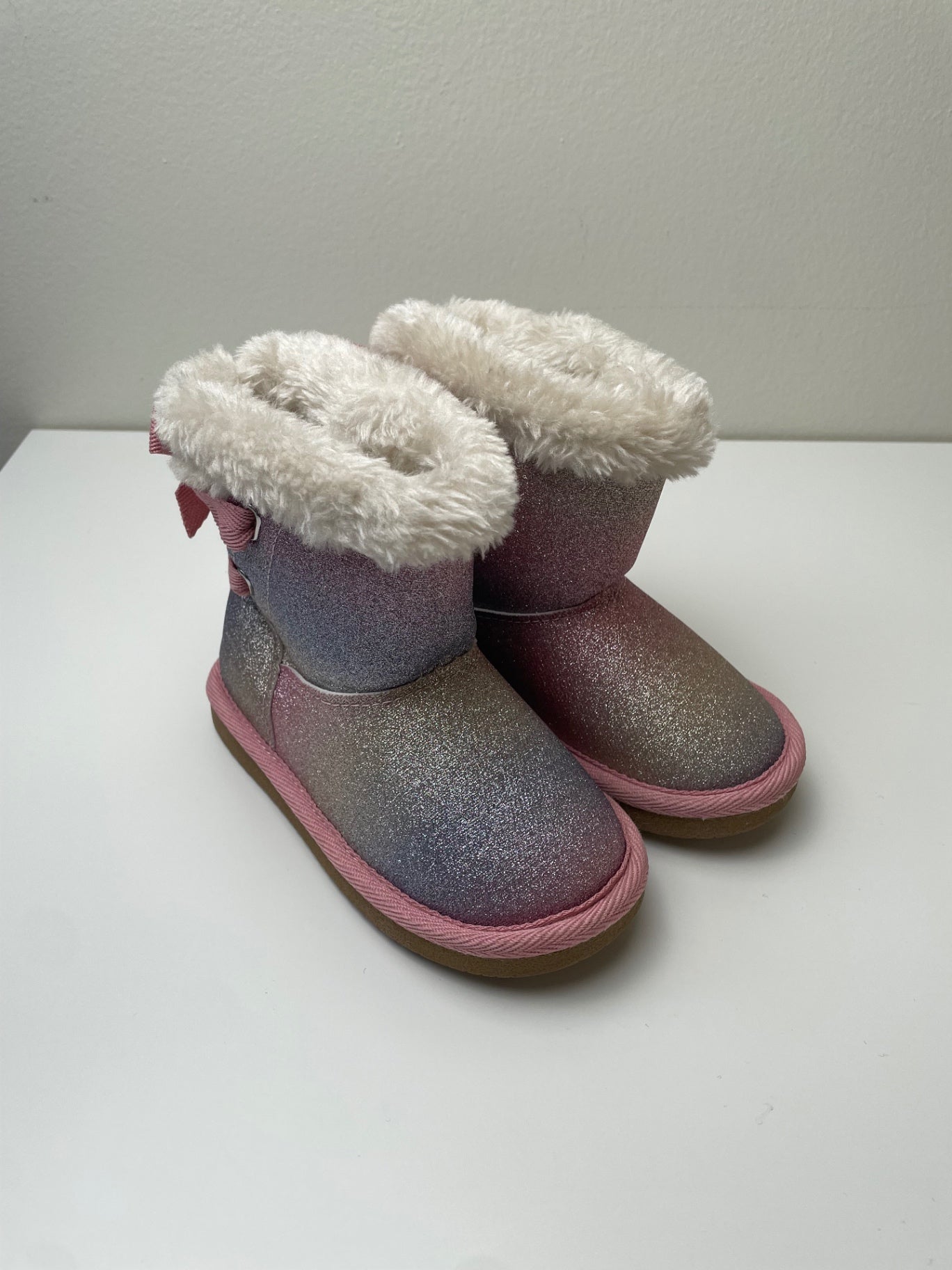 Dandelion Kids Shoes - Pink Glitter Boots | size Shoe 9