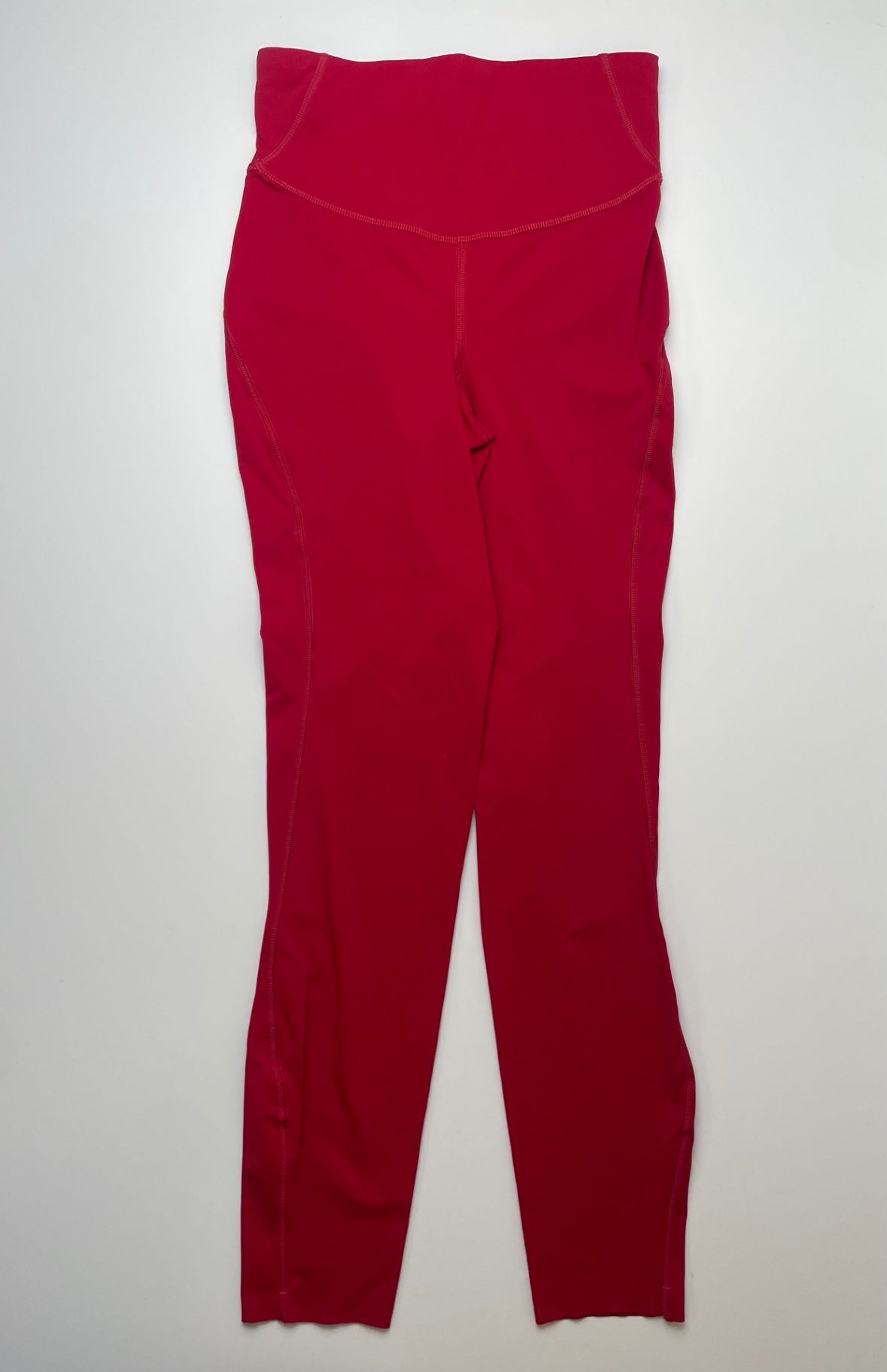 Lululemon Leggings - Red Raw Hem (Adult Size 2) | size 12/14