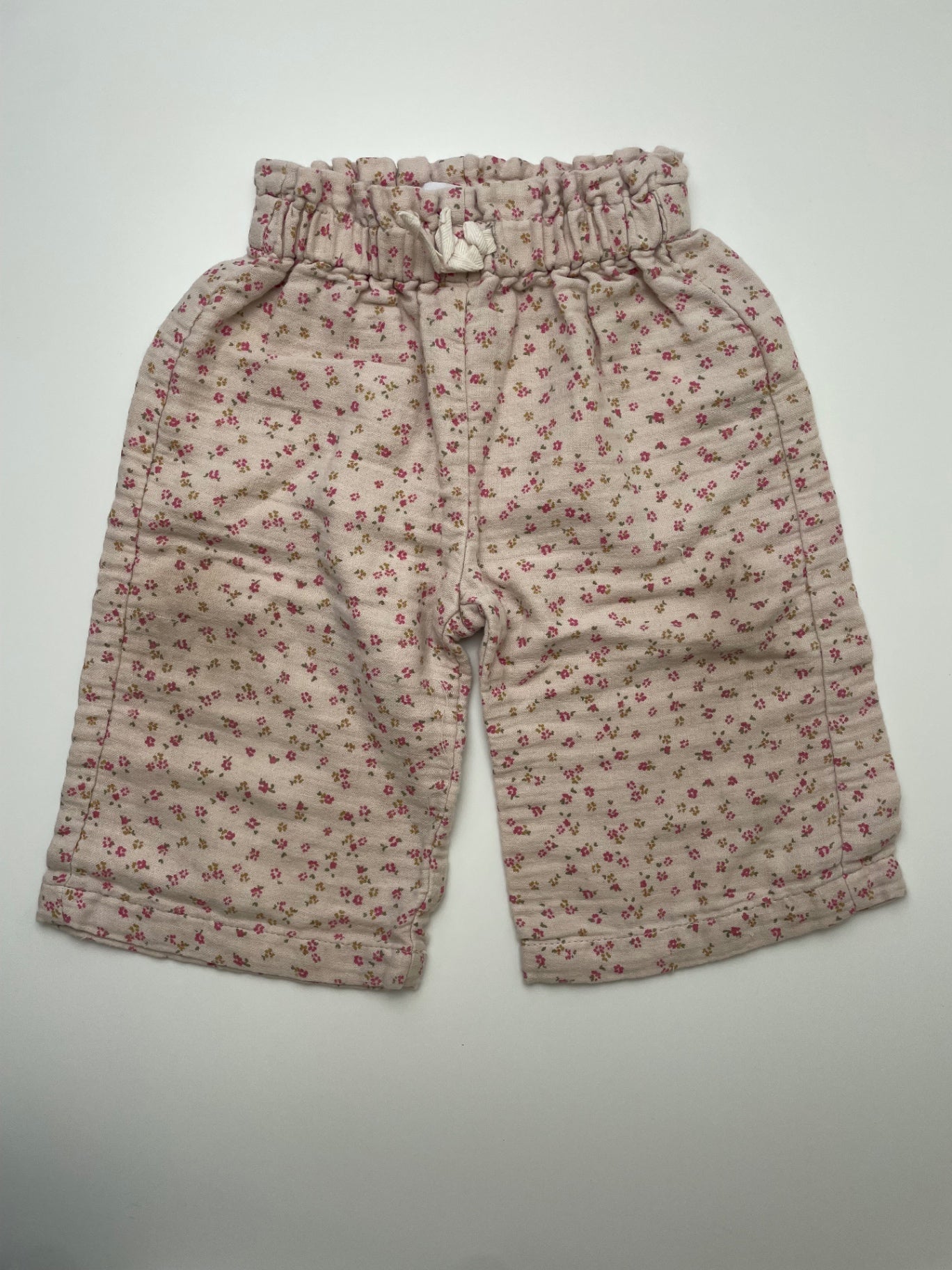 Zara Pants - Pink Wide Leg Floral | size 18 Months