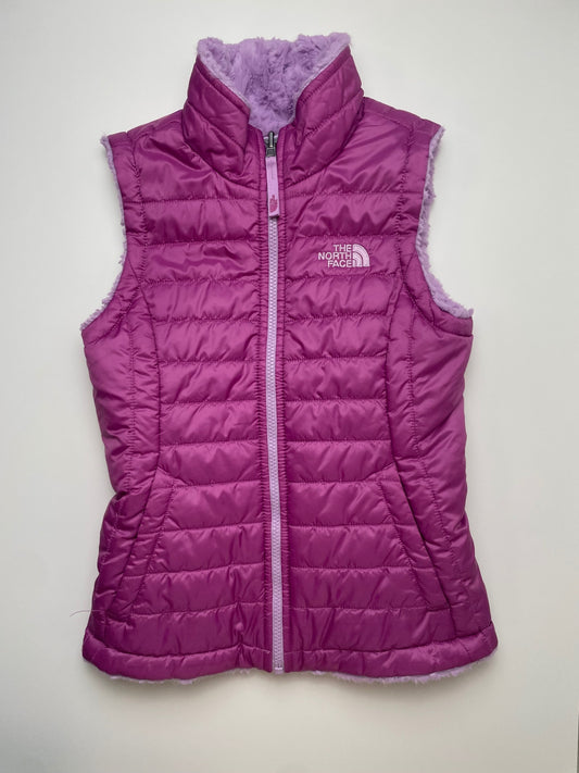 The North Face Vest - Purple Reversible Puffer/Fleece | size 7/8