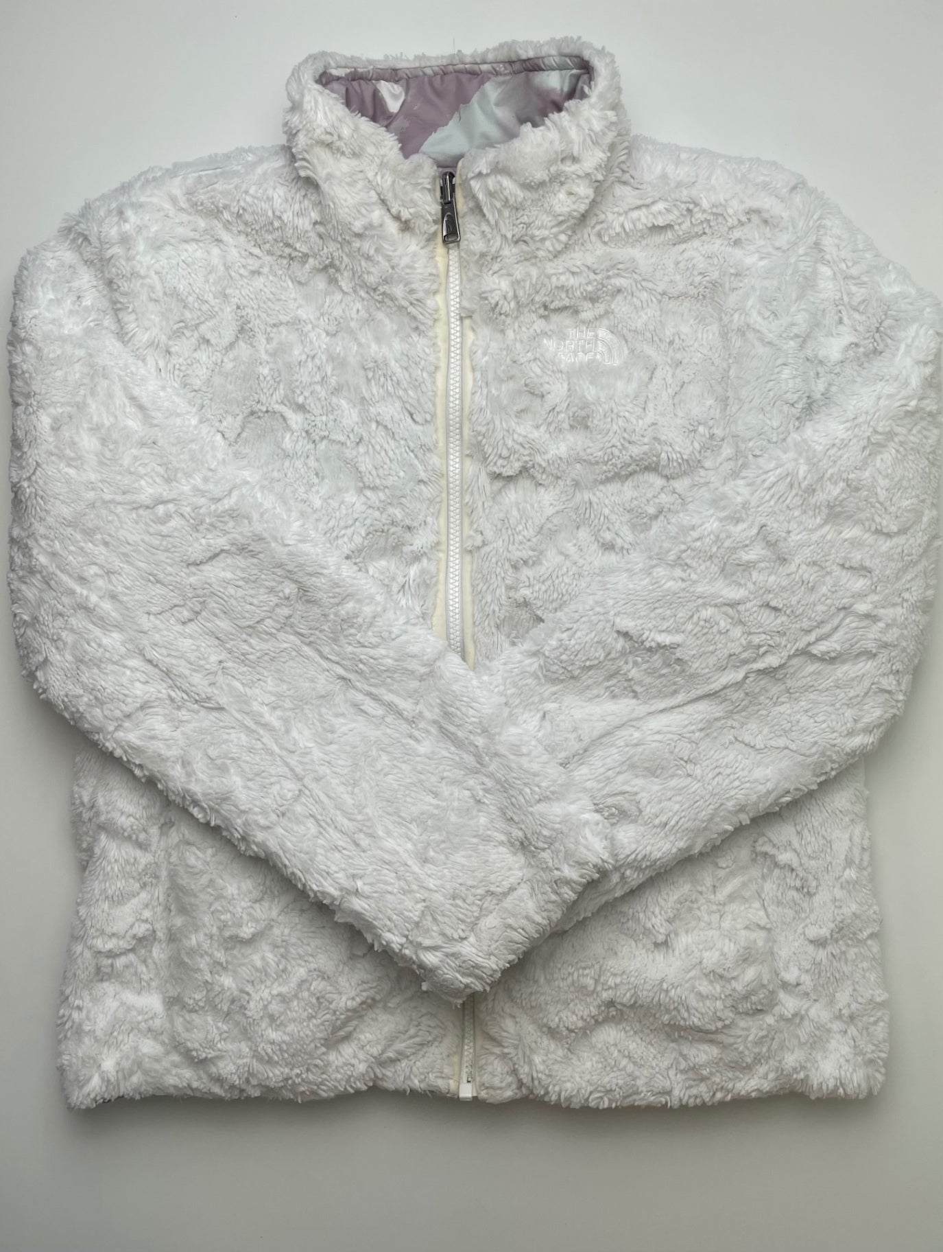 The North Face Coat - Purple Reversible Puffer/Fleece | size 14/16