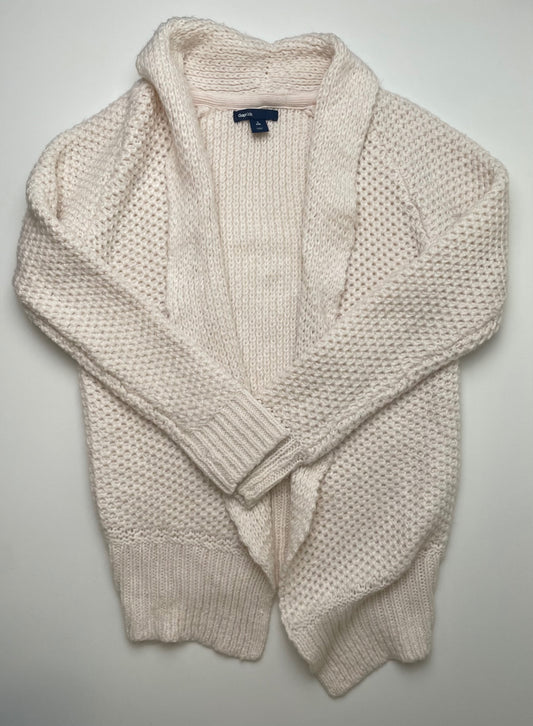 Gap Kids Sweater - Cream Open Cardigan | size 10