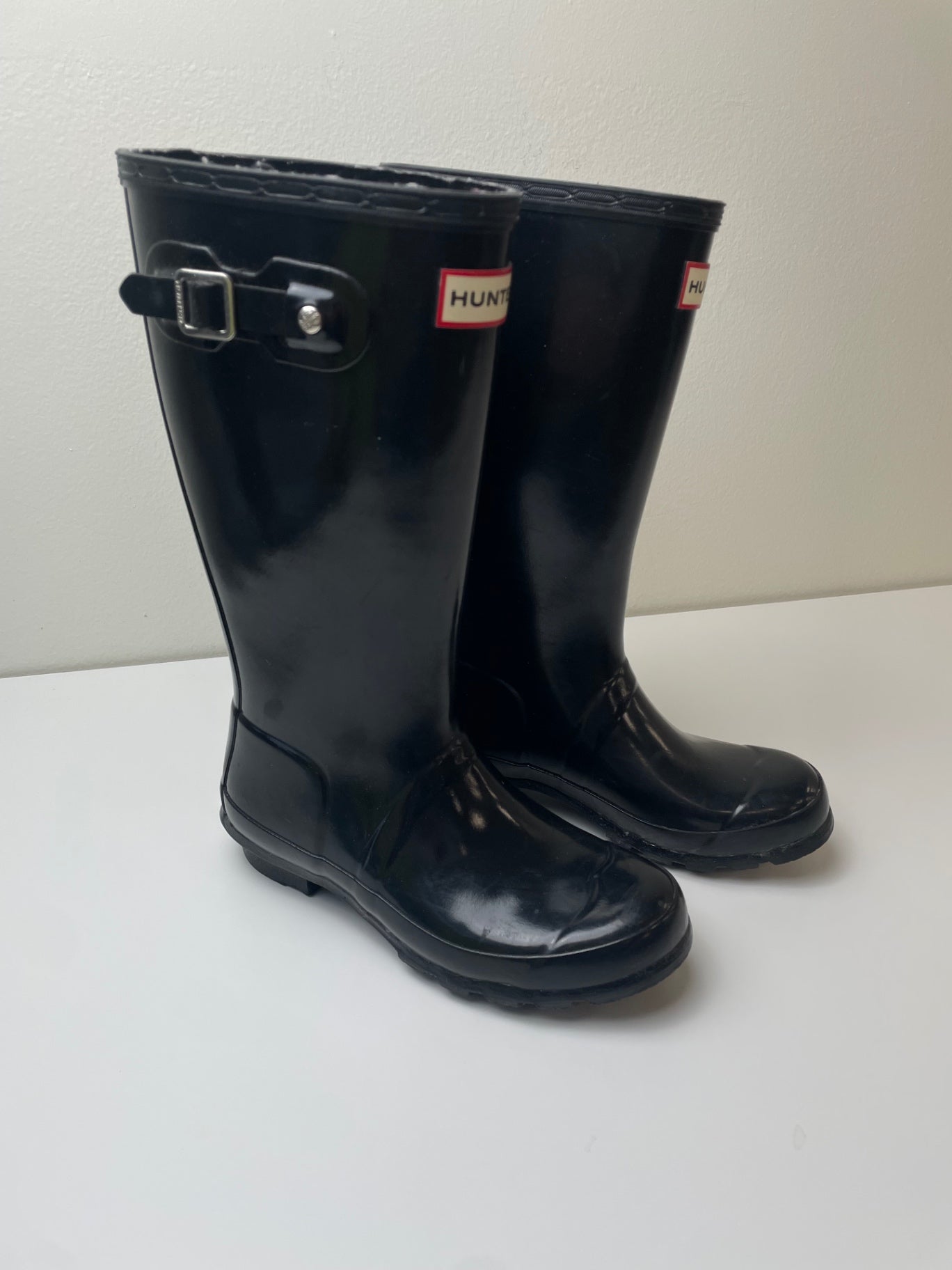 Hunter Shoes - Black Rain Boots | size Shoe 2.5